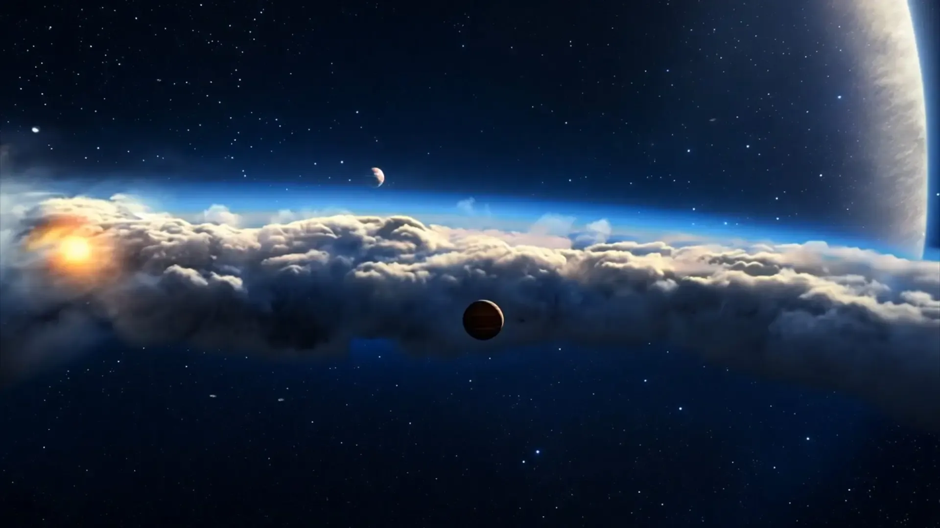 Galactic Journey Video for Logo Animation Background